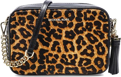 michael kors camera bag leopard|Michael Kors leopard print handbags.